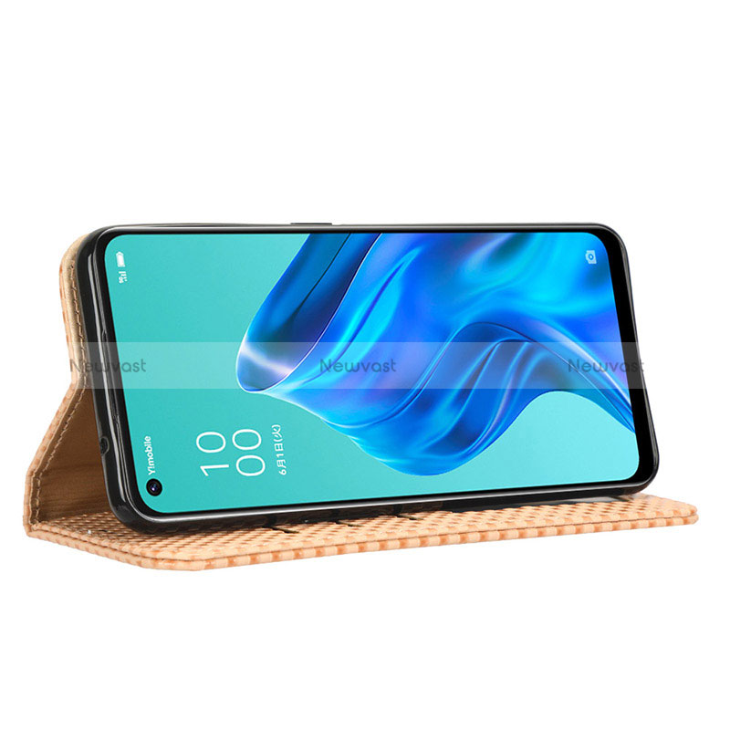 Leather Case Stands Flip Cover Holder C03X for Oppo Reno5 A