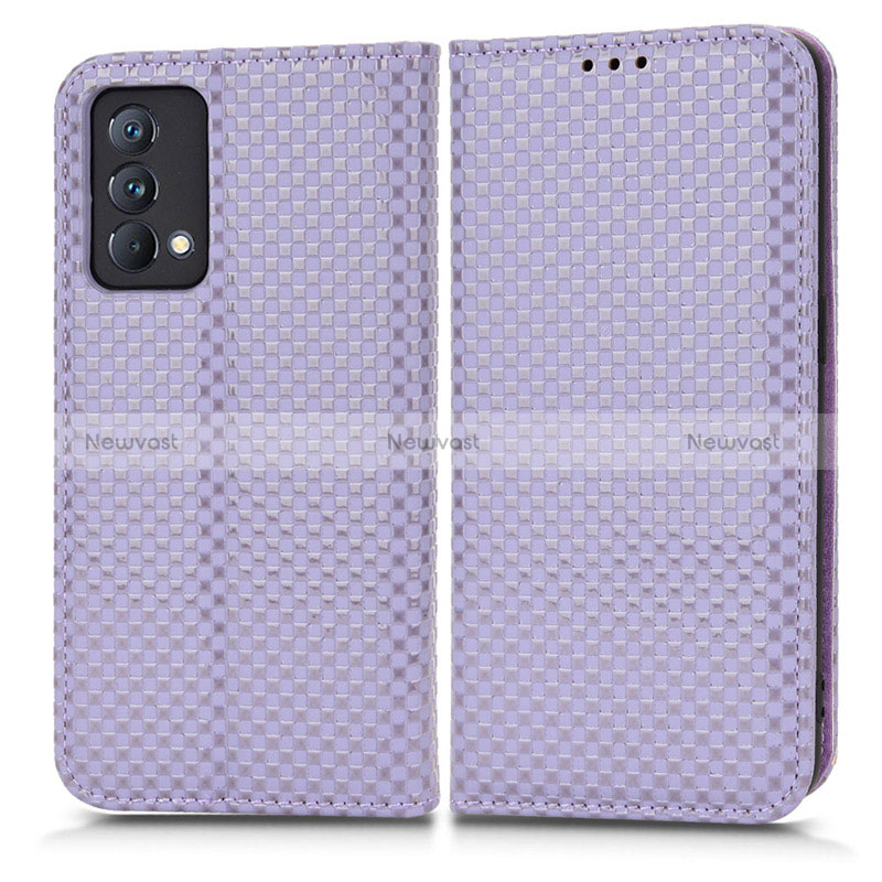 Leather Case Stands Flip Cover Holder C03X for Realme GT Master 5G Purple