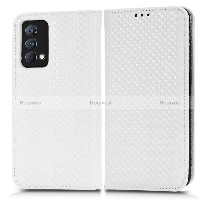 Leather Case Stands Flip Cover Holder C03X for Realme GT Master 5G White