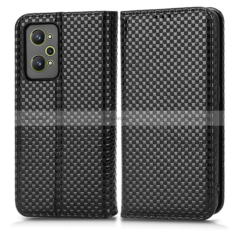 Leather Case Stands Flip Cover Holder C03X for Realme GT Neo 3T 5G Black