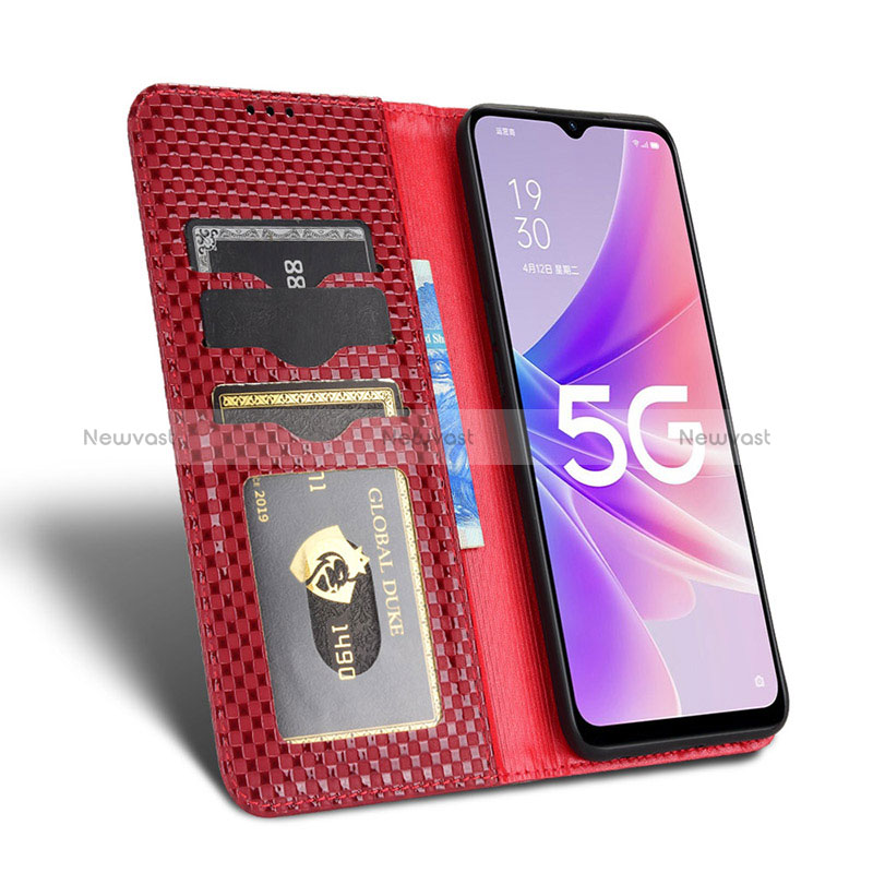 Leather Case Stands Flip Cover Holder C03X for Realme Q5i 5G