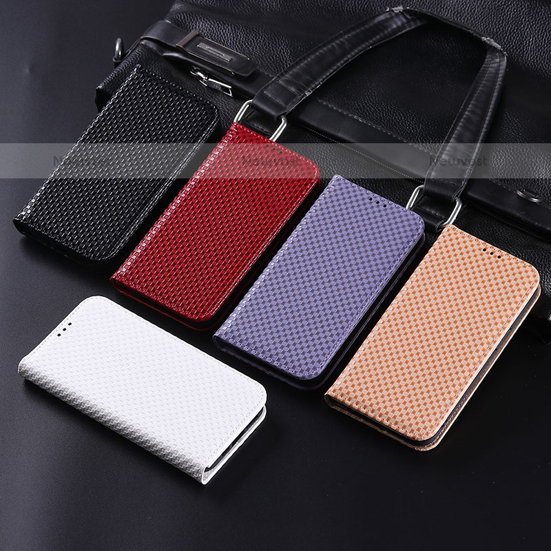 Leather Case Stands Flip Cover Holder C03X for Samsung Galaxy A02s