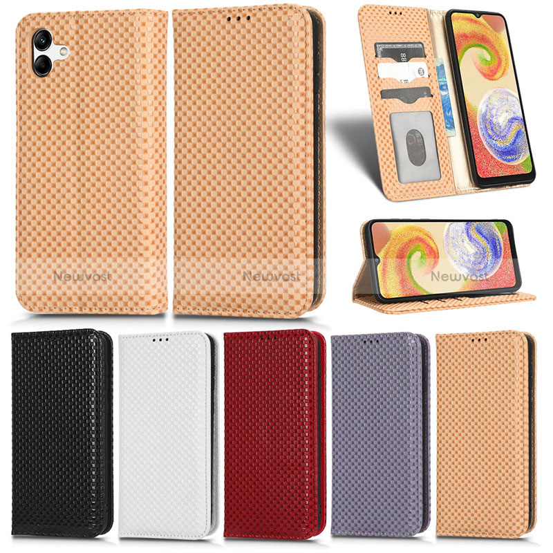 Leather Case Stands Flip Cover Holder C03X for Samsung Galaxy A04 4G