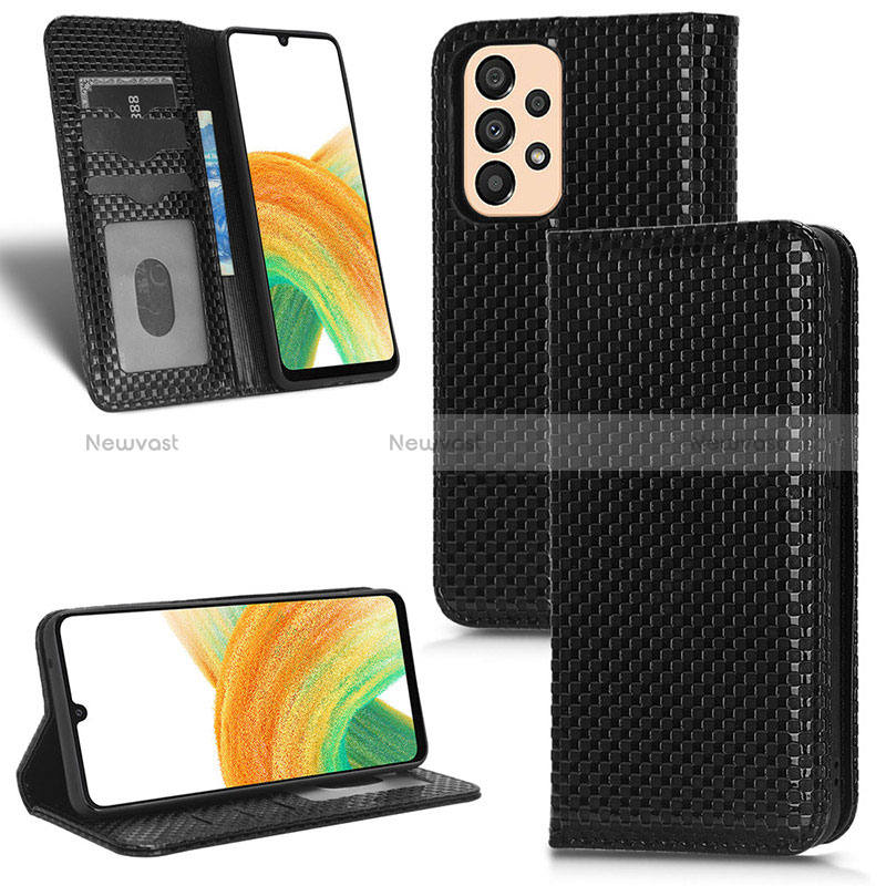 Leather Case Stands Flip Cover Holder C03X for Samsung Galaxy A33 5G