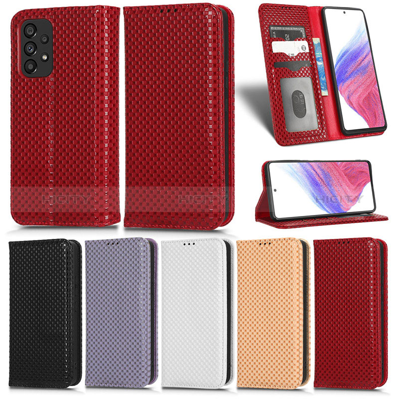 Leather Case Stands Flip Cover Holder C03X for Samsung Galaxy A53 5G