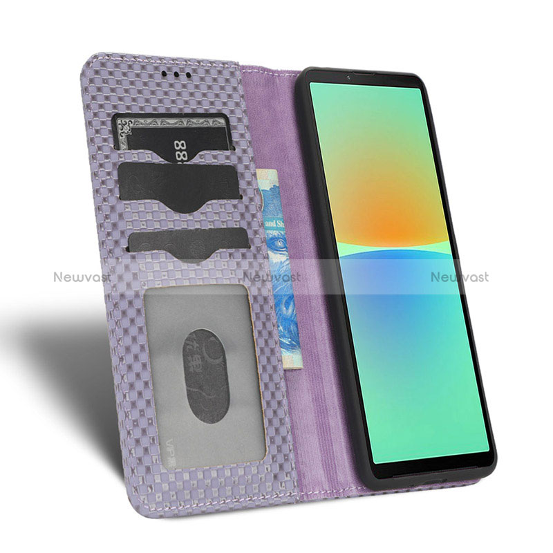 Leather Case Stands Flip Cover Holder C03X for Sony Xperia 10 IV SO-52C