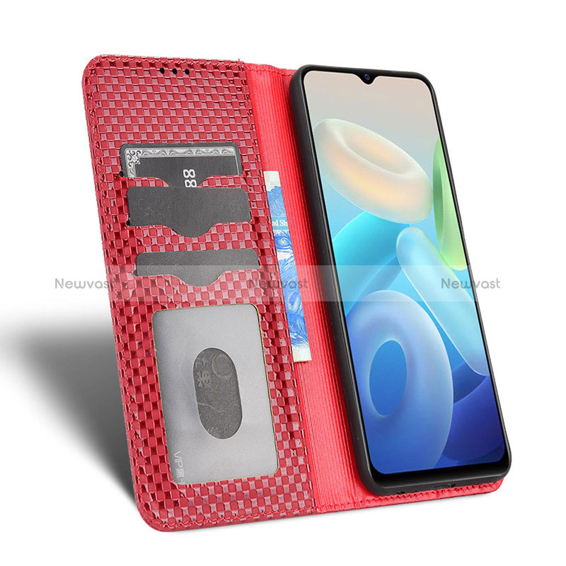 Leather Case Stands Flip Cover Holder C03X for Vivo iQOO Z6 5G