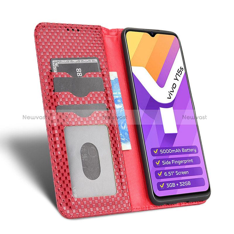 Leather Case Stands Flip Cover Holder C03X for Vivo Y01