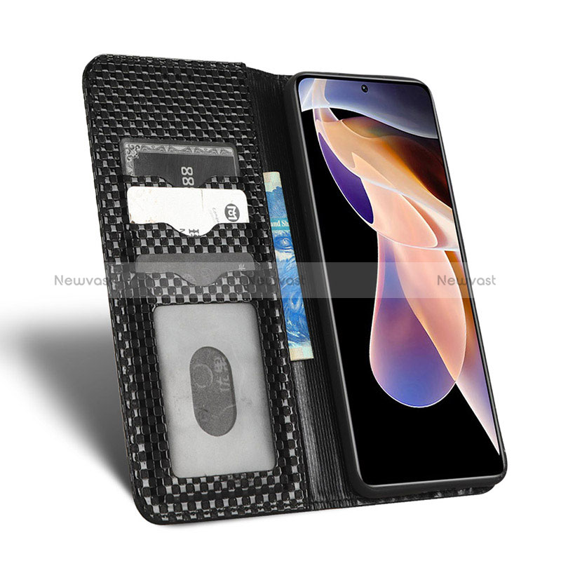 Leather Case Stands Flip Cover Holder C03X for Xiaomi Poco X4 NFC