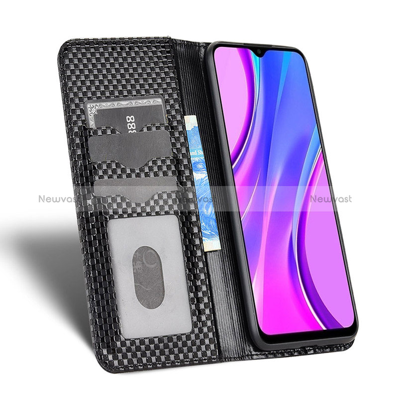 Leather Case Stands Flip Cover Holder C03X for Xiaomi Redmi 9 India