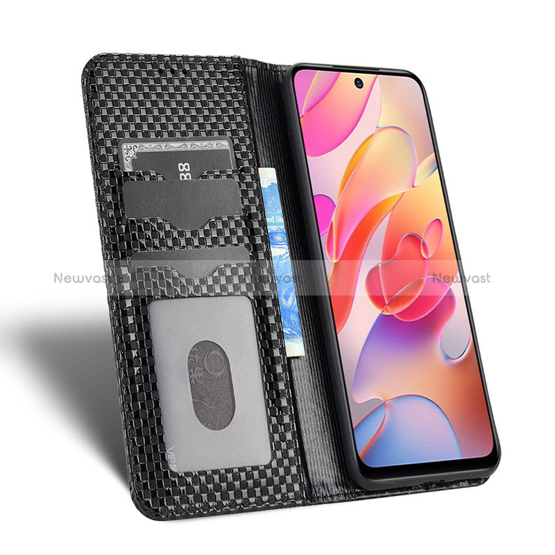 Leather Case Stands Flip Cover Holder C03X for Xiaomi Redmi Note 10 JE 5G