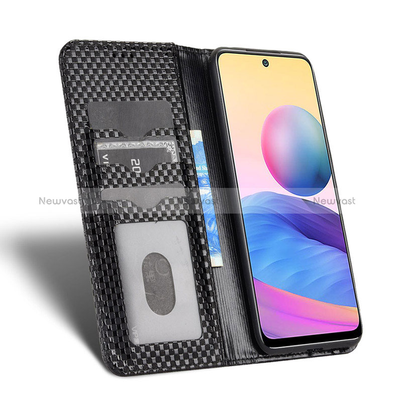 Leather Case Stands Flip Cover Holder C03X for Xiaomi Redmi Note 10T 5G