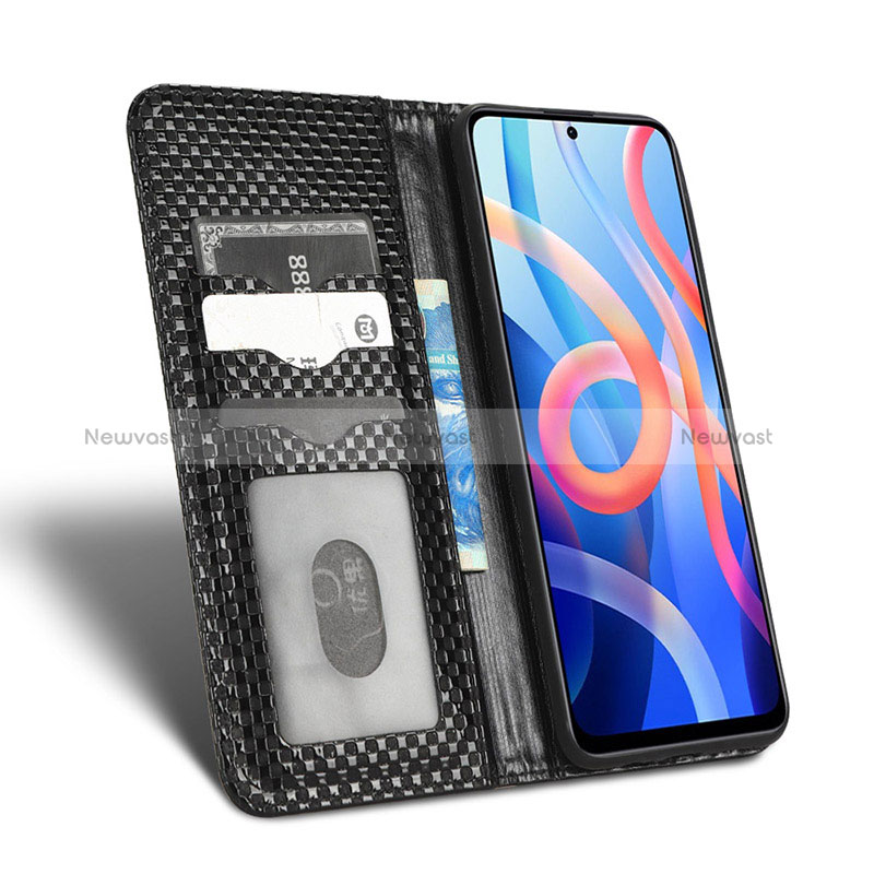 Leather Case Stands Flip Cover Holder C03X for Xiaomi Redmi Note 11 5G
