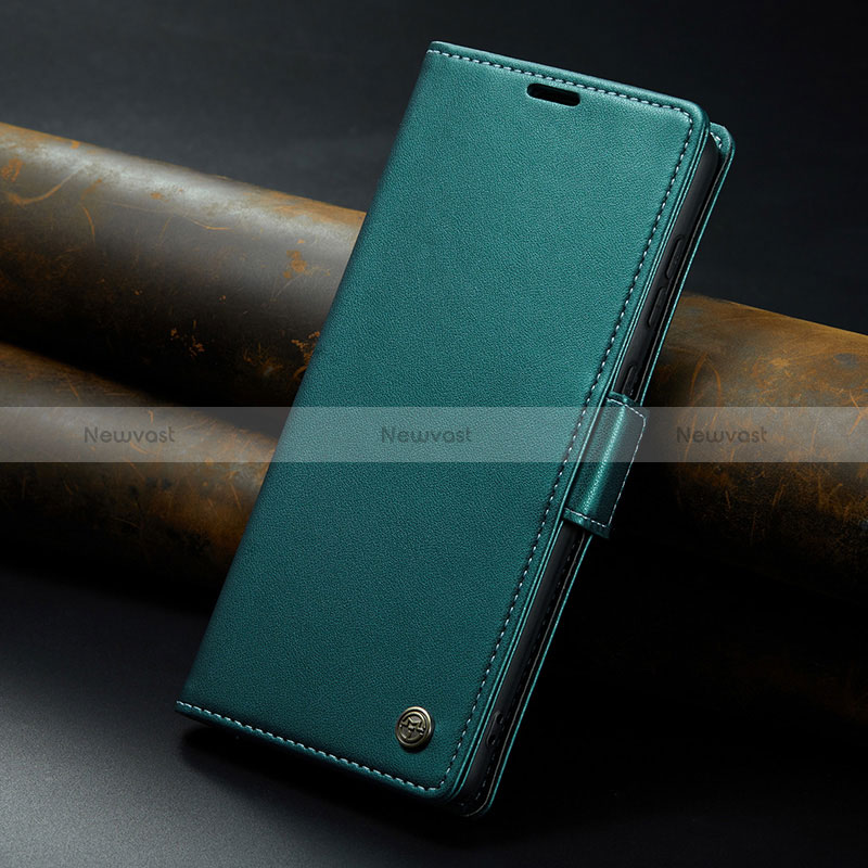 Leather Case Stands Flip Cover Holder C04S for Huawei Mate 60 Pro Green