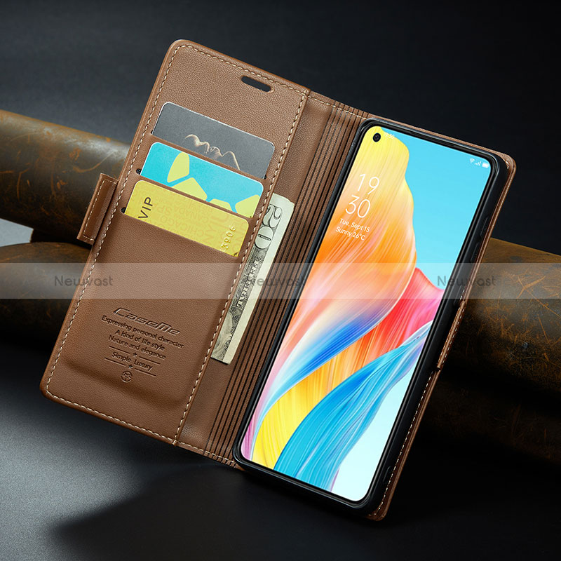 Leather Case Stands Flip Cover Holder C04S for Oppo A78 4G