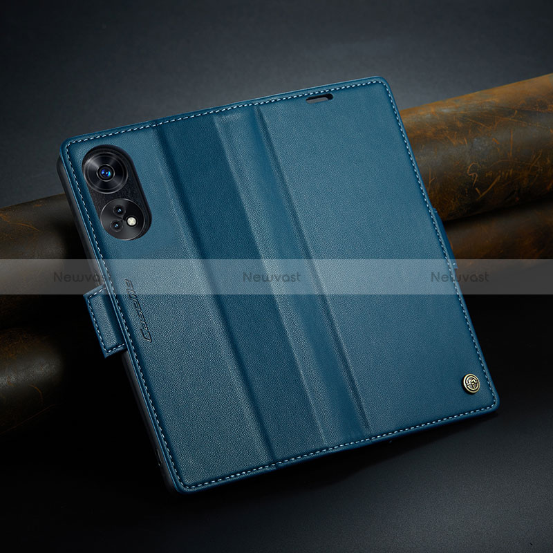 Leather Case Stands Flip Cover Holder C04S for Oppo Reno8 T 4G