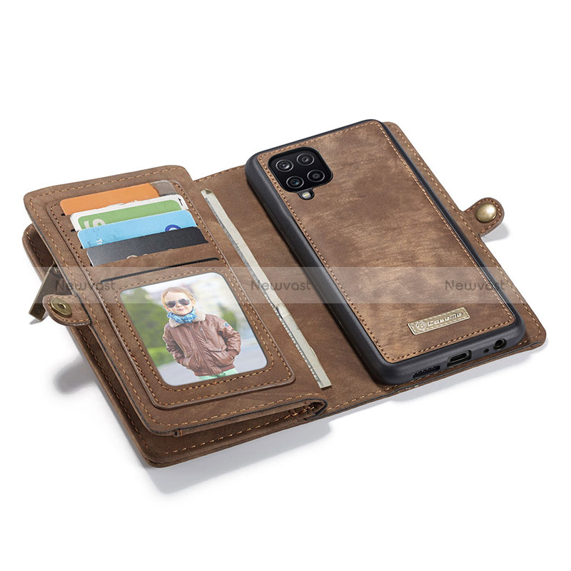 Leather Case Stands Flip Cover Holder C04S for Samsung Galaxy M12