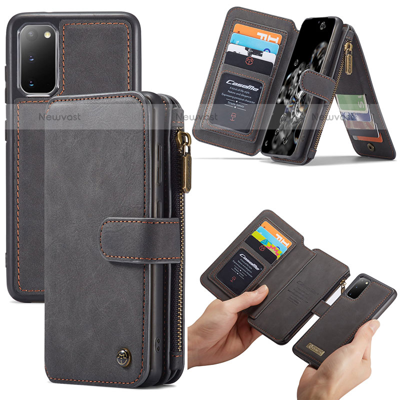 Leather Case Stands Flip Cover Holder C04S for Samsung Galaxy S20 5G