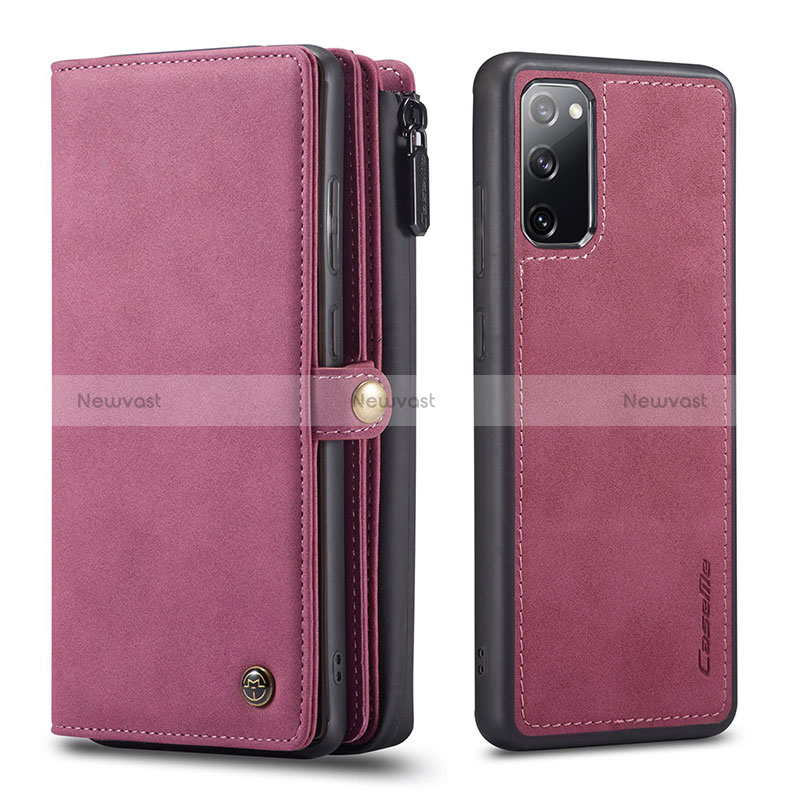 Leather Case Stands Flip Cover Holder C04S for Samsung Galaxy S20 FE (2022) 5G