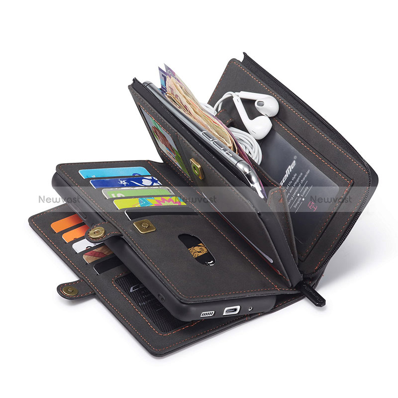 Leather Case Stands Flip Cover Holder C04S for Samsung Galaxy S20 FE (2022) 5G