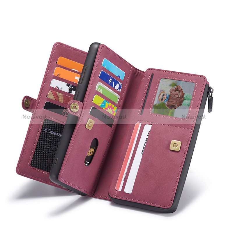 Leather Case Stands Flip Cover Holder C04S for Samsung Galaxy S20 FE 4G