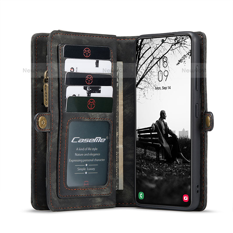 Leather Case Stands Flip Cover Holder C04S for Samsung Galaxy S21 FE 5G