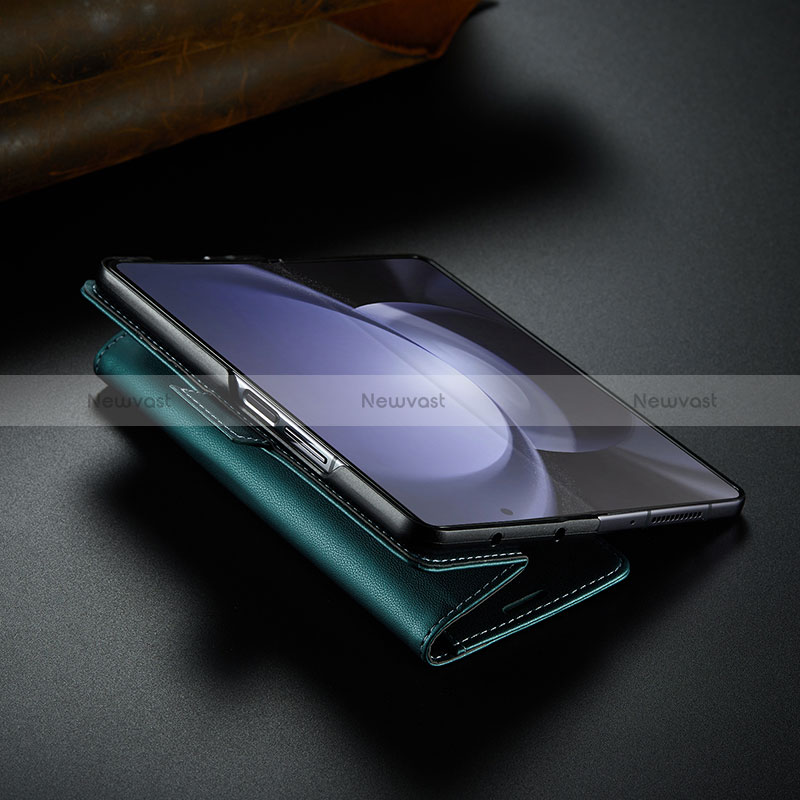 Leather Case Stands Flip Cover Holder C04S for Samsung Galaxy Z Fold5 5G