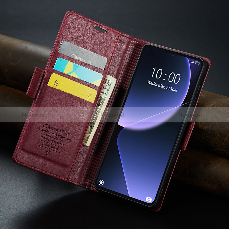 Leather Case Stands Flip Cover Holder C04S for Xiaomi Mi 13T 5G