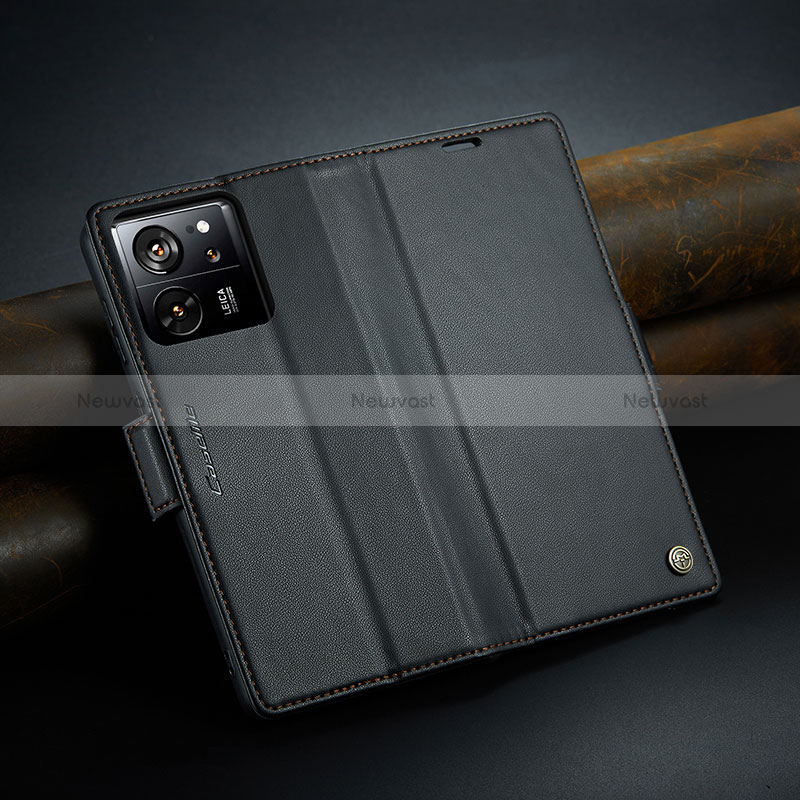 Leather Case Stands Flip Cover Holder C04S for Xiaomi Mi 13T 5G