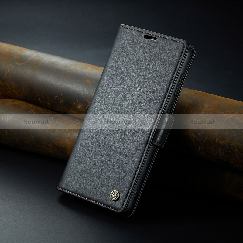 Leather Case Stands Flip Cover Holder C04S for Xiaomi Mi 13T 5G Black