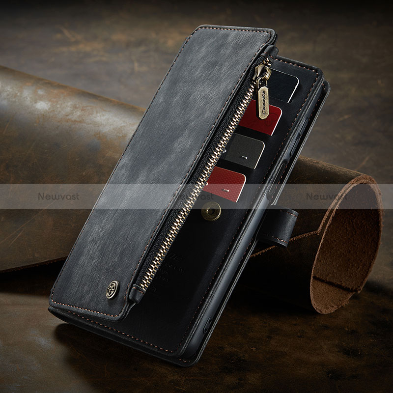 Leather Case Stands Flip Cover Holder C04S for Xiaomi Redmi Note 10 4G