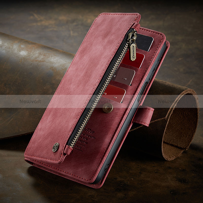 Leather Case Stands Flip Cover Holder C04S for Xiaomi Redmi Note 10 4G