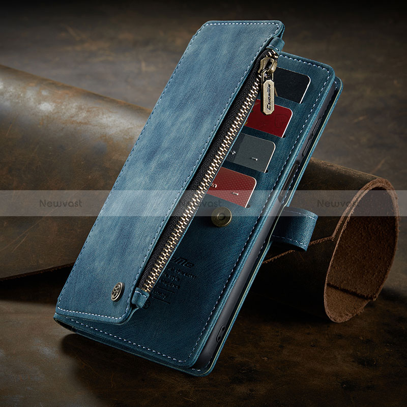 Leather Case Stands Flip Cover Holder C04S for Xiaomi Redmi Note 10 4G