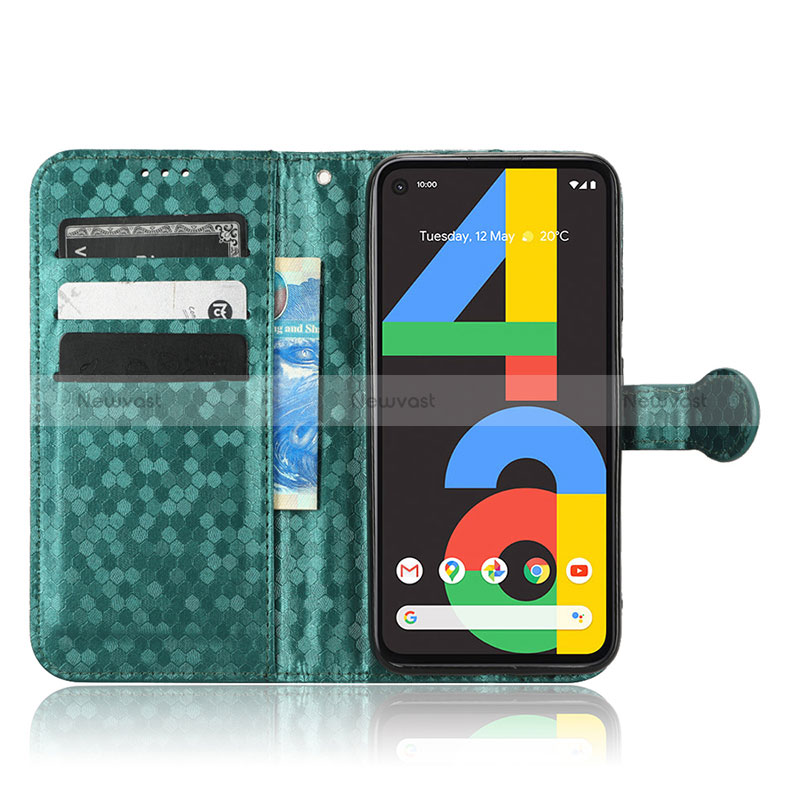 Leather Case Stands Flip Cover Holder C04X for Google Pixel 4a