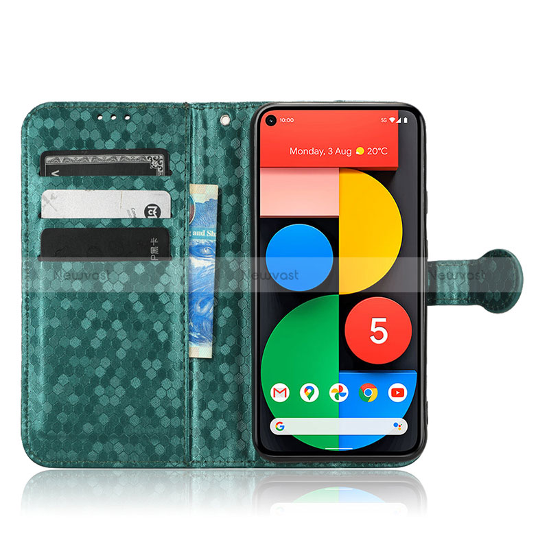 Leather Case Stands Flip Cover Holder C04X for Google Pixel 5