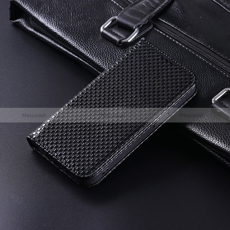 Leather Case Stands Flip Cover Holder C04X for Huawei Honor Magic4 Pro 5G Black