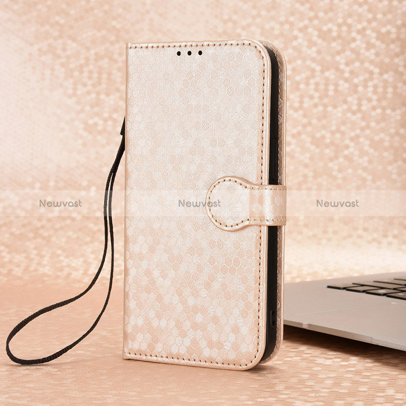 Leather Case Stands Flip Cover Holder C04X for Huawei Honor Magic5 Lite 5G Gold