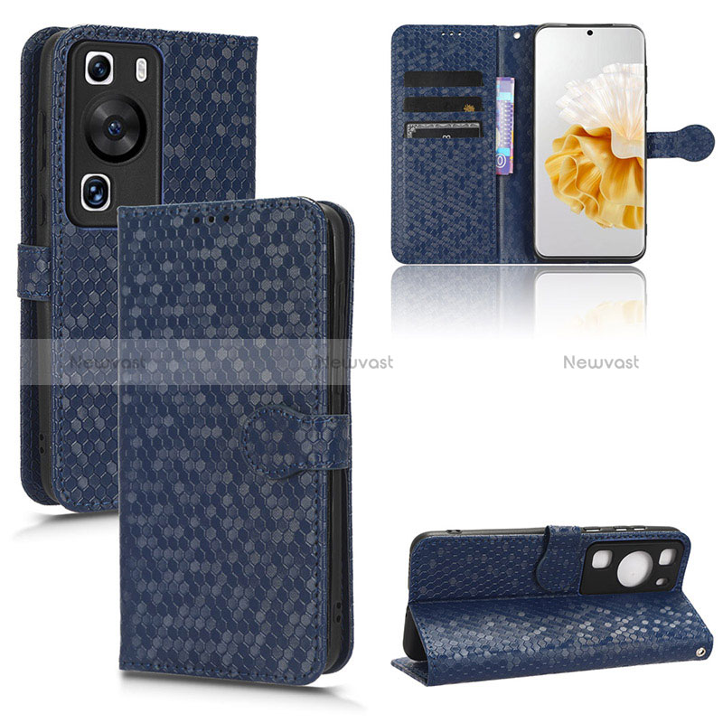 Leather Case Stands Flip Cover Holder C04X for Huawei P60 Pro