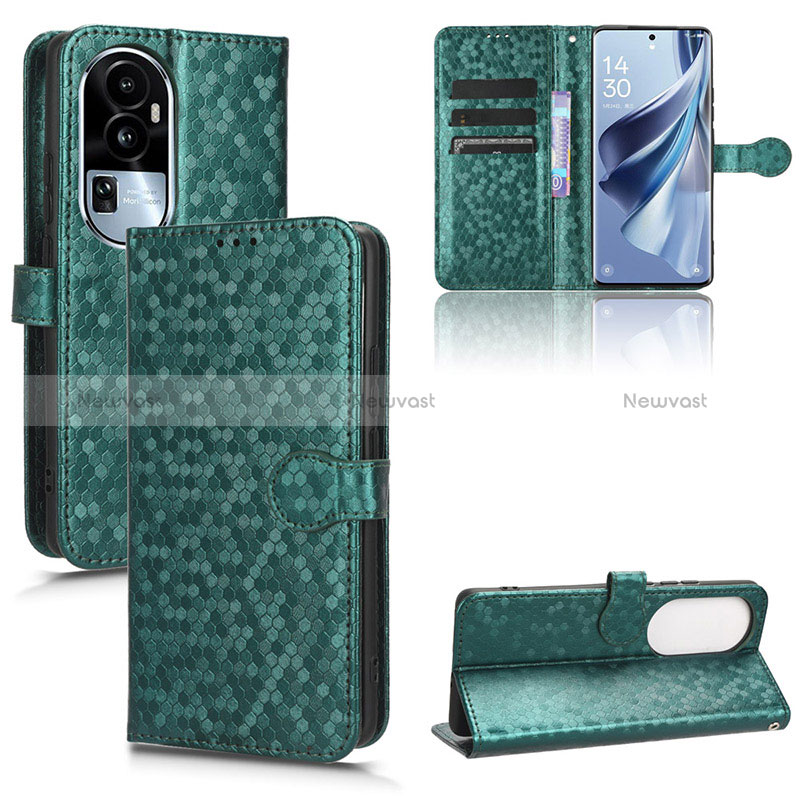 Leather Case Stands Flip Cover Holder C04X for Oppo Reno10 Pro+ Plus 5G