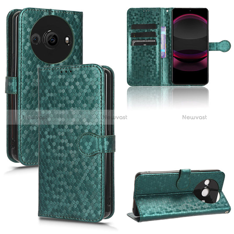 Leather Case Stands Flip Cover Holder C04X for Sharp Aquos R8s Pro