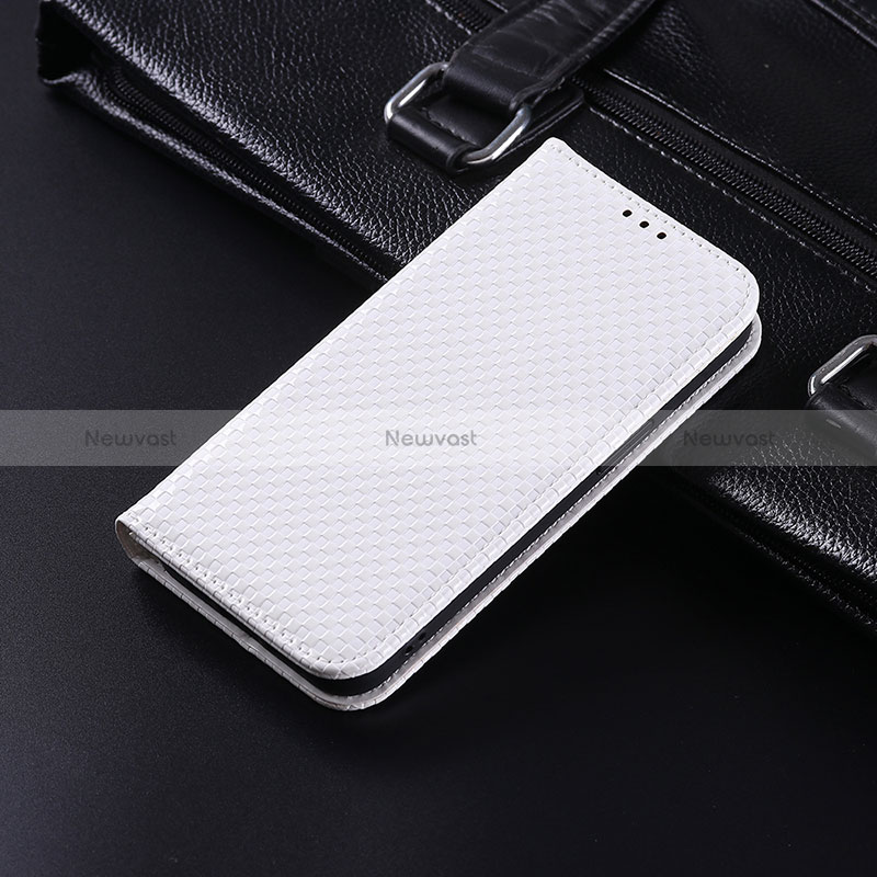 Leather Case Stands Flip Cover Holder C04X for Xiaomi Black Shark 5 Pro 5G White