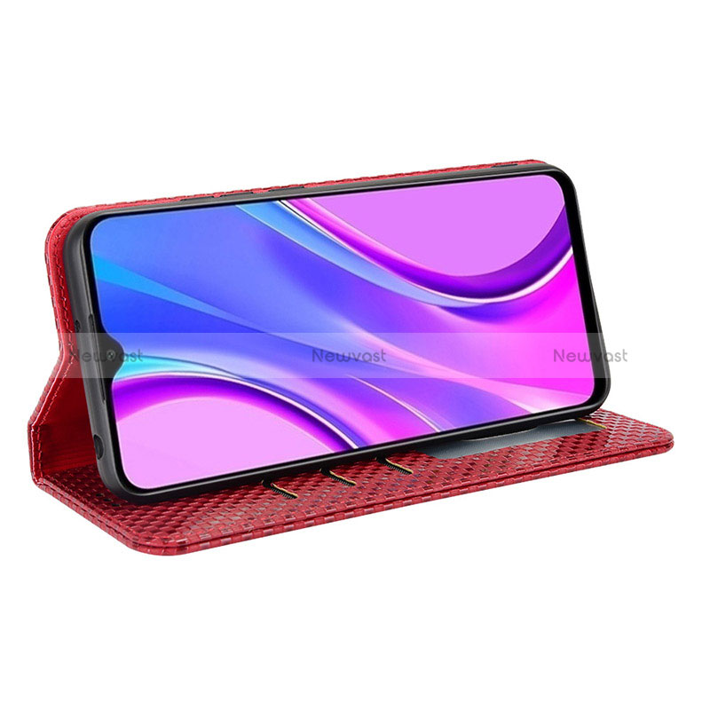 Leather Case Stands Flip Cover Holder C04X for Xiaomi Redmi 9 Activ