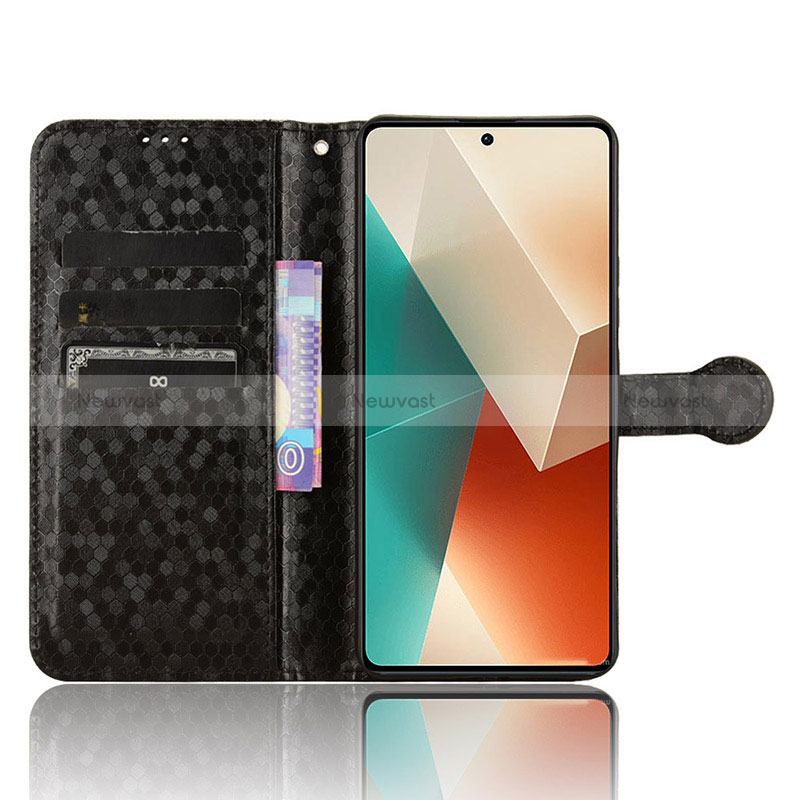 Leather Case Stands Flip Cover Holder C04X for Xiaomi Redmi Note 13 5G