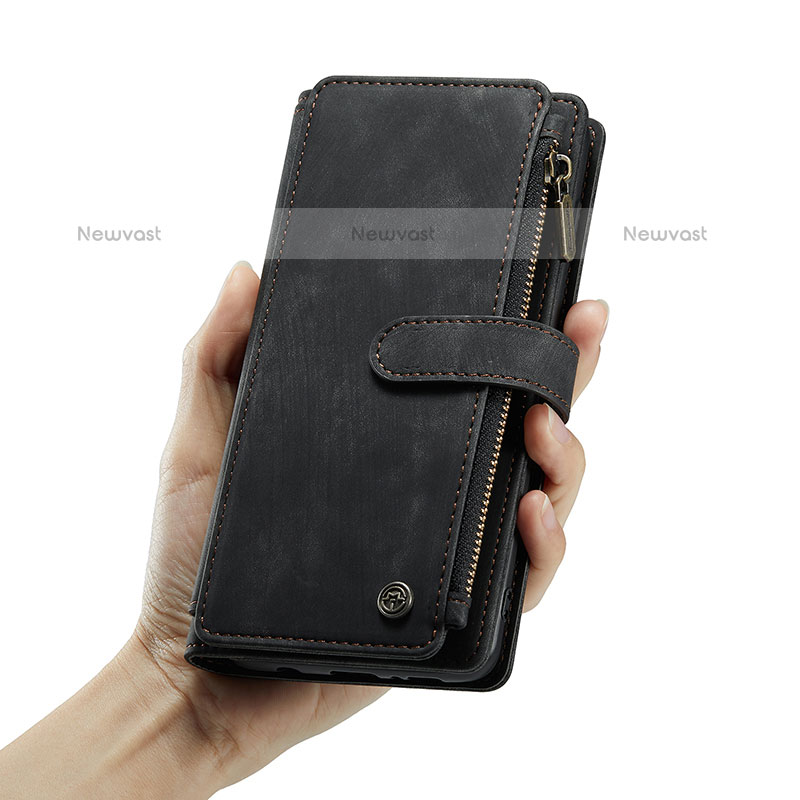 Leather Case Stands Flip Cover Holder C05S for Samsung Galaxy A12