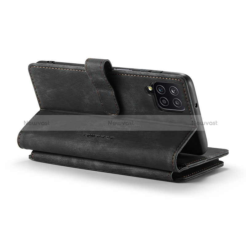 Leather Case Stands Flip Cover Holder C05S for Samsung Galaxy A12 Nacho