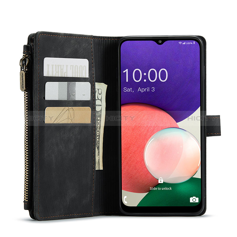 Leather Case Stands Flip Cover Holder C05S for Samsung Galaxy F42 5G