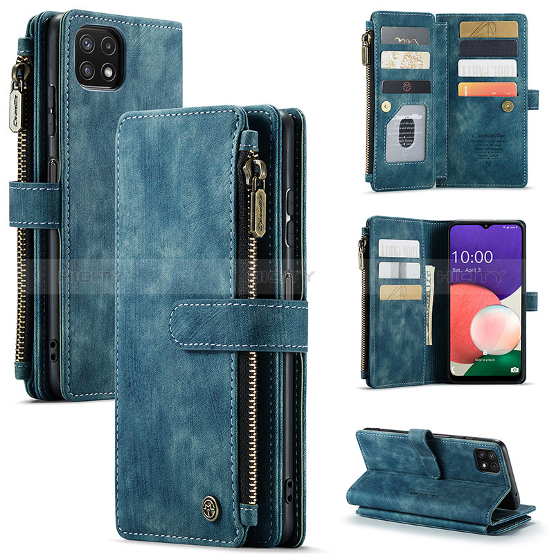 Leather Case Stands Flip Cover Holder C05S for Samsung Galaxy F42 5G