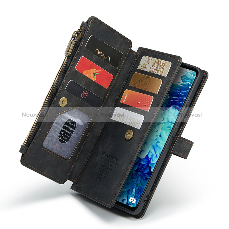 Leather Case Stands Flip Cover Holder C05S for Samsung Galaxy S20 FE (2022) 5G