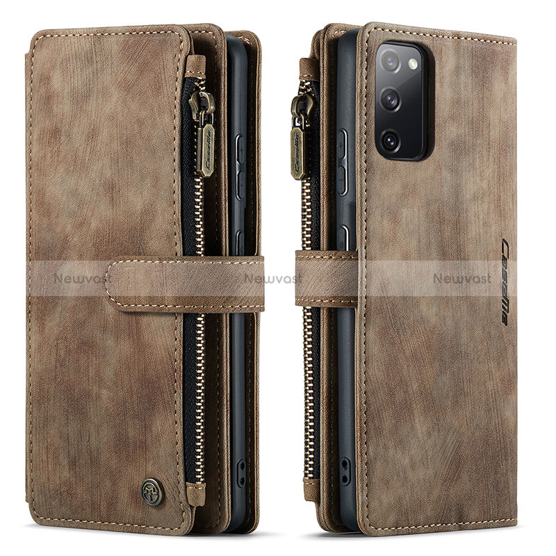 Leather Case Stands Flip Cover Holder C05S for Samsung Galaxy S20 FE 4G