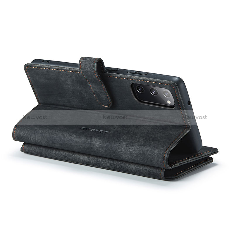 Leather Case Stands Flip Cover Holder C05S for Samsung Galaxy S20 FE 4G